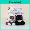 Schattige Kat Knuffel Sleutelhanger Met Schattig Sjaaltje Perfect Voor Tassen En Poppen