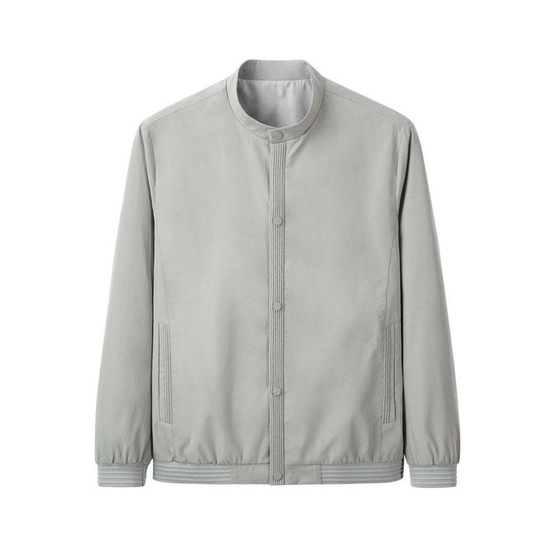 Thousand Paper Cranes Men's Stand Collar Jacket 2025 Spring and Autumn New Business Casual Coat Men's Light Mature Top Men's Clothing