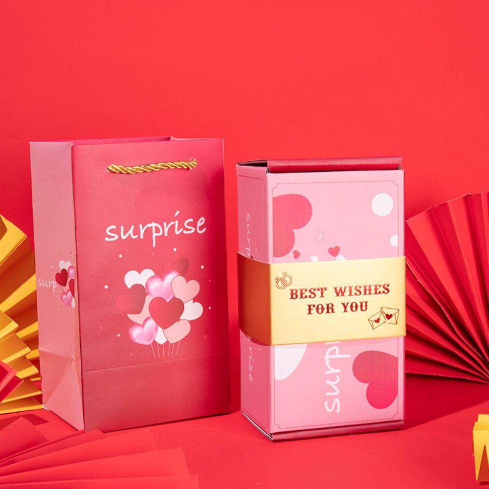 Pop Up Surprise Surprise Bounce Box Luxury Money Box Cash Explosion Gift Box  Valentine