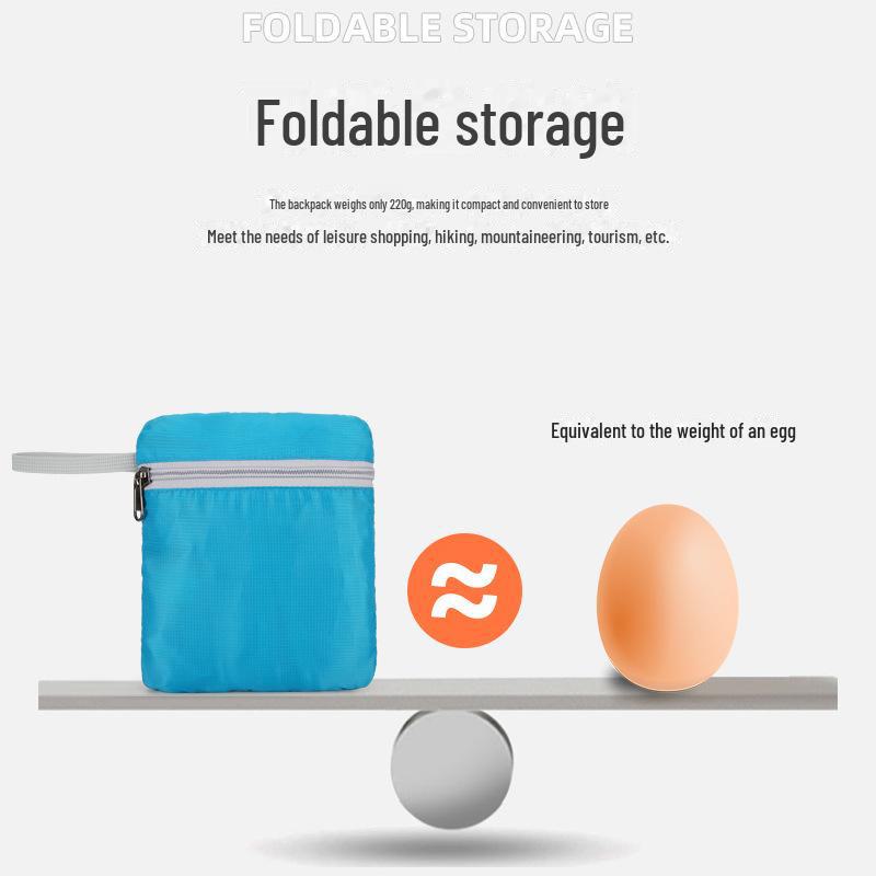 Waterproof Foldable Backpack for Women - High-Capacity Outdoor and College Mountaineering Bag