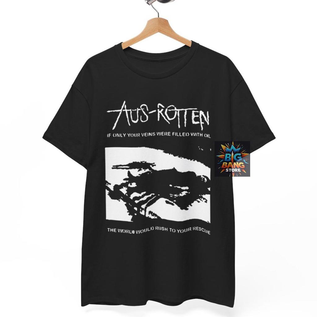Aus Rotten T-shirt, if only your veins,, Music Band Rock Punk Metal, Unisex tee