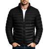 Men's Trendy Casual Color Stand Collar Cotton Padded Jacket for Everyday Wear