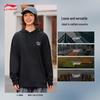 LI-NING Unisex Graffiti Hooded Pullover Sweatshirt