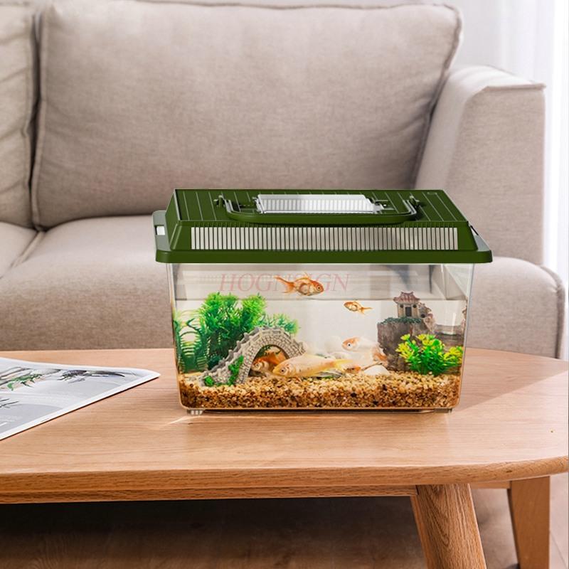 Fish Tank Turtle Tank Outdoor Insect Specialized Container Portable Breeding Box With Lid