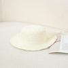 Lace Flower Straw Hat Solid Fringe Extended Brim Beach Straw Hat Breathable Material Elegant Style Sun Protection Hat