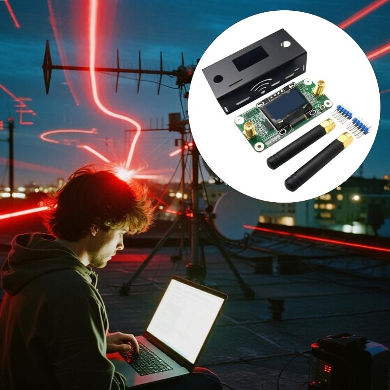 Fully Tested MMDVM Double Duplex Hotspot Board with Antennas and Case 10mW Power SMA Connectors Support P25