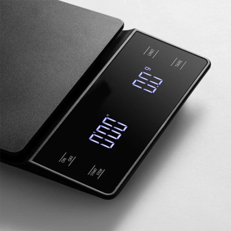 Electronic Coffee Weight 3kg/0.1G With Clock High Accuracy Digital Kitchen Weight Coffee Weight Without Battery