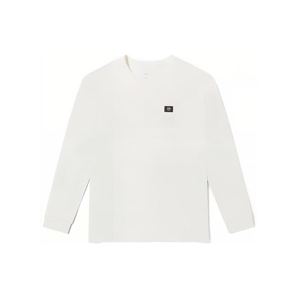 Vans Back Logo Print Loose Round Neck Pullover Long Sleeve T-Shirt Unisex Tops Off-White VN00092PFS8