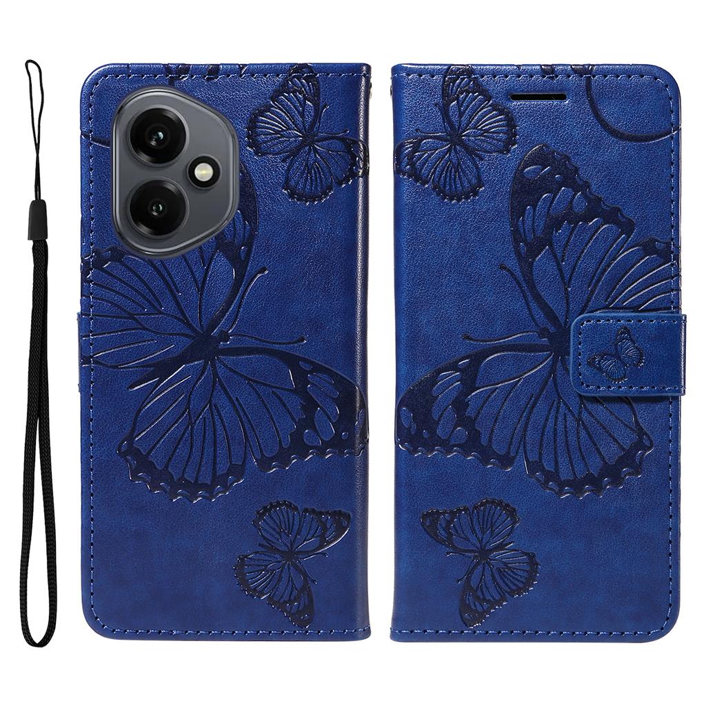 For Honor 400 5G (Global) Wallet Case Floral Butterfly Imprinted Leather Phone Cover Stand