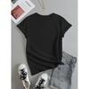 Graphic Print T-shirt, Short Sleeve Crew Neck Casual Top for Summer & Spring, Women's Clothing