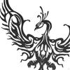Creative Wrought Iron Phoenix Wall Art Decor, Hanging Ornament Sculpture for