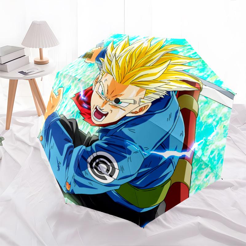 

Dragon Ball Characters pattern, automatic folding umbrella, portable and foldable design, 8 ribs, a Christmas or birthday gift.