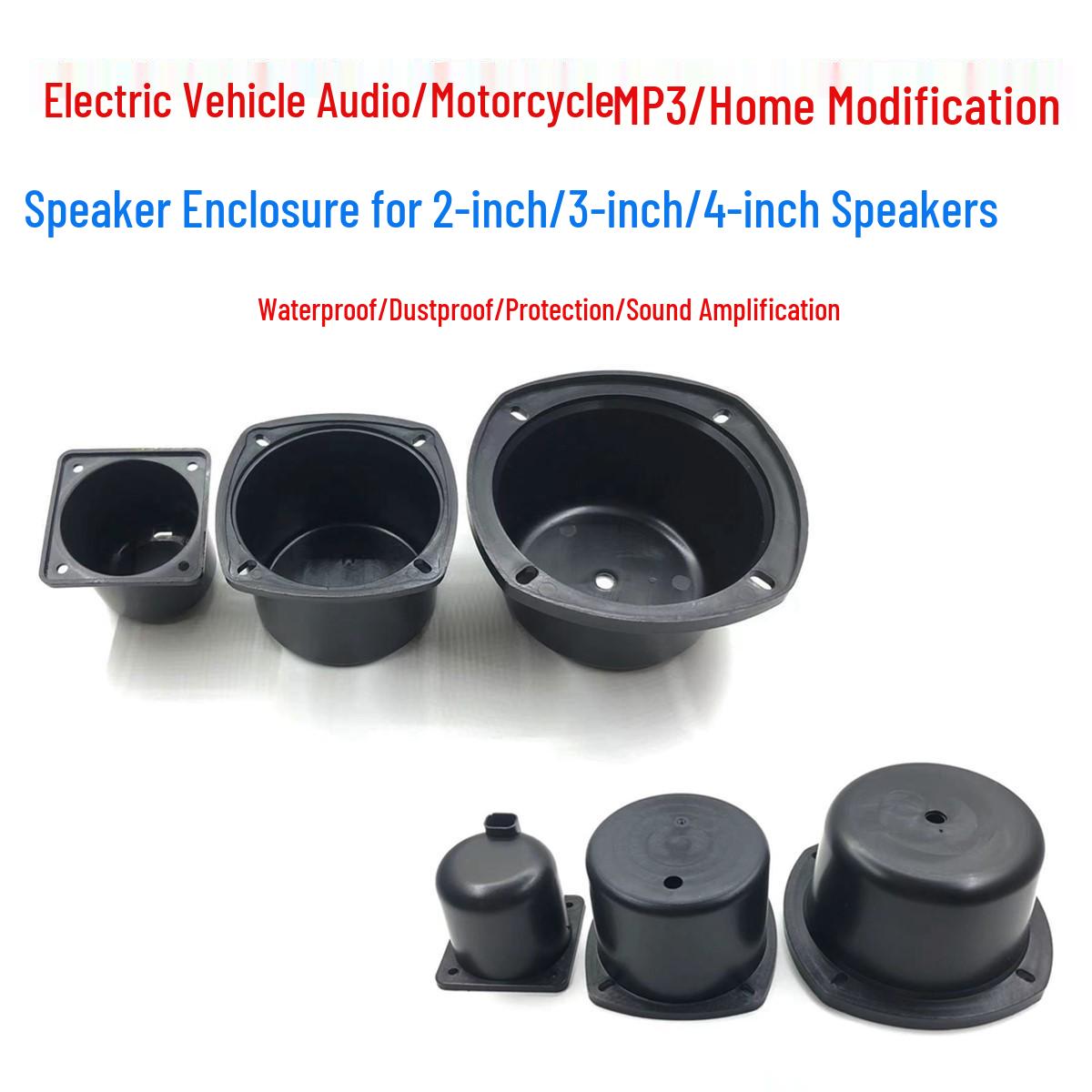 Free Shipping 2-4 Inch Midrange Sealed Enclosure for Home and Vehicle Audio Systems 2-inch Midrange Box [1 piece]