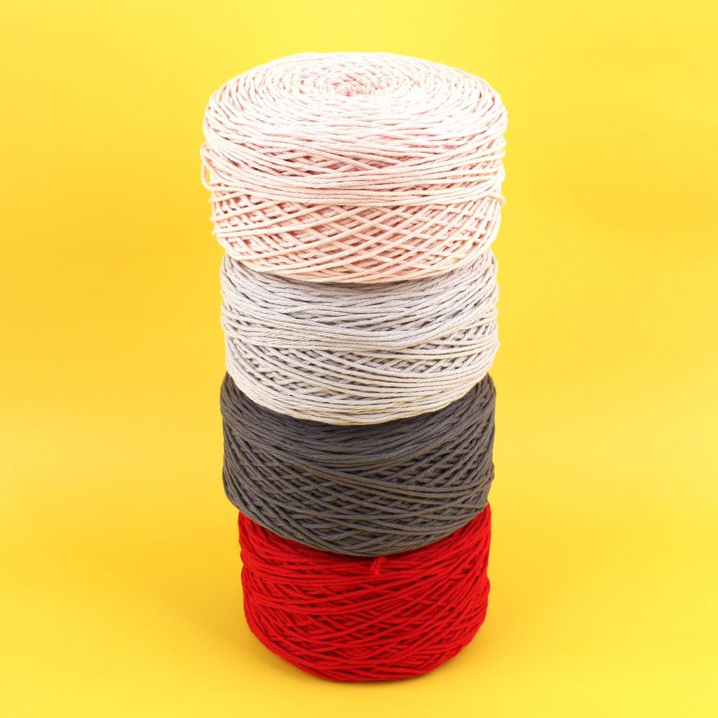 GRANDE Large Capacity Cotton Knitting Cotton Soft Knitting Yarn Bag Knitting Cotton Crochet Yarn 100% 300g±15g, 317m±5%