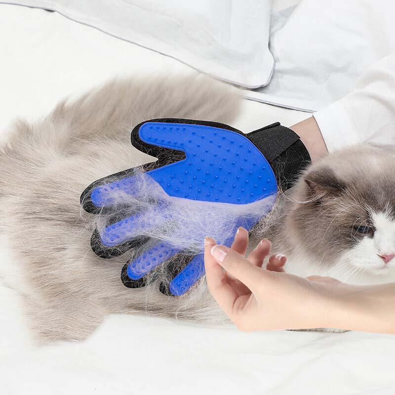 Pet Hair Remover Brush: Anti-Scratch Glove for Cats and Dogs, Gently Removes Floating Hair