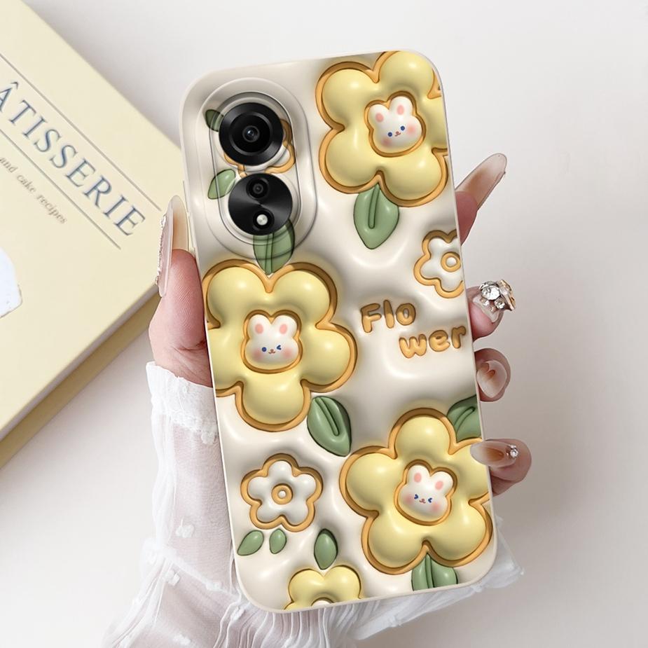 For Oppo A78 4G Case CPH2565 New Fashion Candy Painted Back Cover Shockproof Phone Case For Oppo A78 A 78 OppoA78 4G Soft Fundas