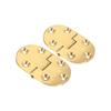 2 Pcs Durable 2-1/2"X1-1/2 Brass Butler Tray Hinge Solid Brass with Screws Flap Hinges Gold 90 Degree Flip Top Hinge Woodworking