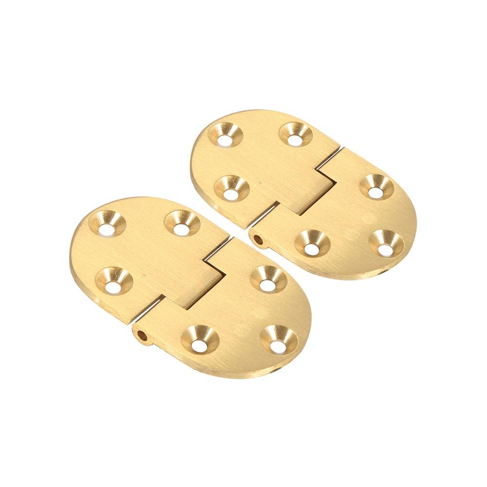 2 Pcs Durable 2-1/2"X1-1/2 Brass Butler Tray Hinge Solid Brass with Screws Flap Hinges Gold 90 Degree Flip Top Hinge Woodworking
