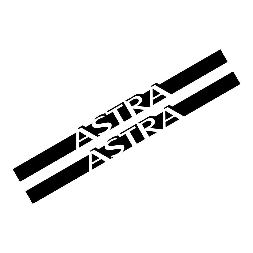 2PCS Car Styling Door Side Skirt Stripes Stickers For Opel Astra Corsa Ignia Mokka OPC Vectra Auto Body Decals Accessories