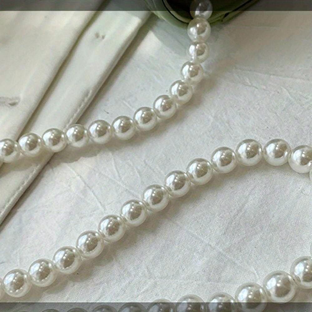 Faux Pearl Bride Clutch Bag Bridal Shower Wedding Engagement Honeymoon Trip Bachelorette Hen Party Decoration Wifey Mrs Gift Present, Christmas