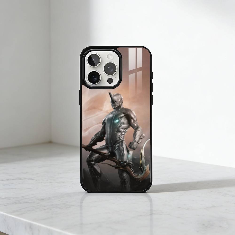 Cool Mecha Warframe Game Printing Phone Case For iPhone17,16,15,14,13 Plus,Pro Max Magnetic For Magsafe Wireless Charging