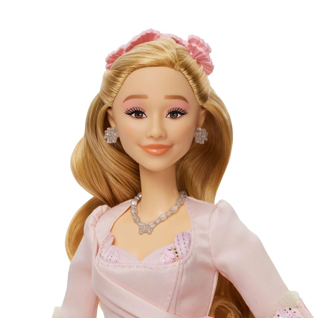 Mattel Universal Glinda fashion doll with removable outfit inspired by the Amazon Pictures' Wicked movie. exclusive.