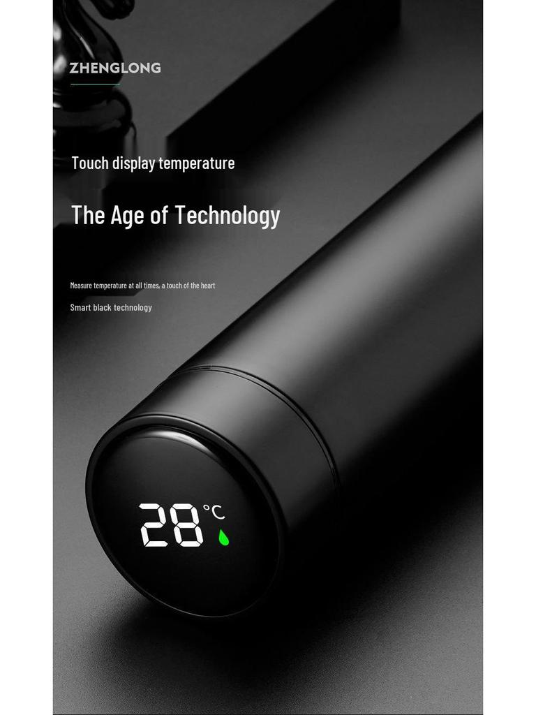 Herren Smarte Anzeige Isolierte Edelstahl-Teekanne mit Sieb