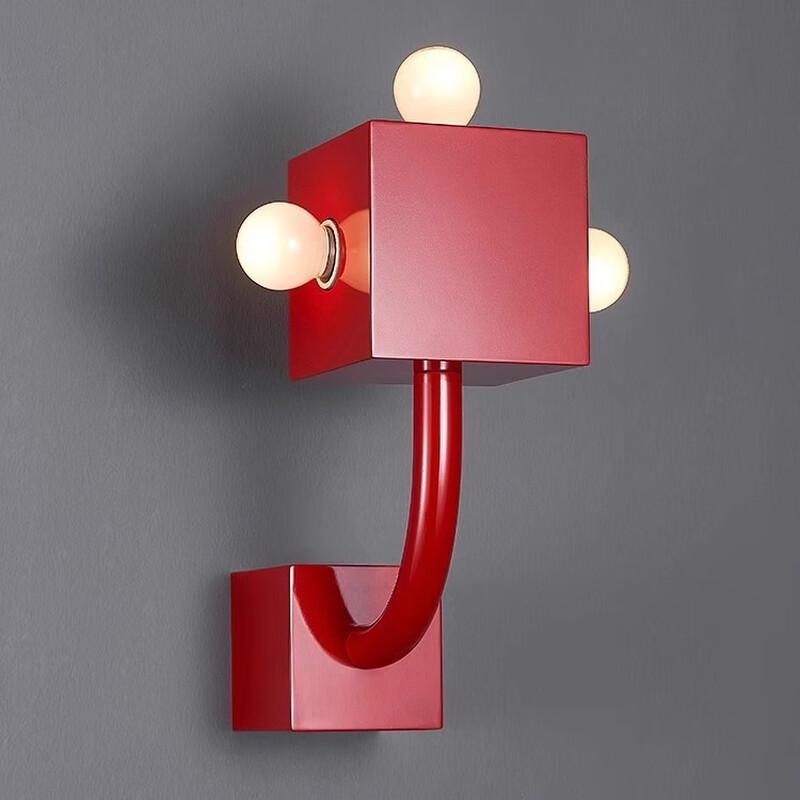 NuFeng Space Age Red Bedside Wall Lamp