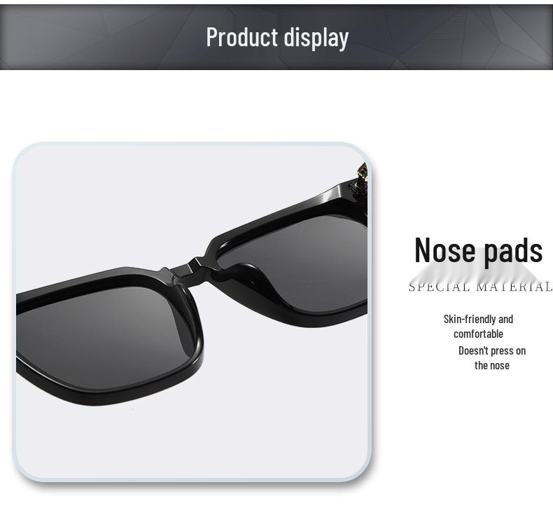 Polarized Square Sunglasses with UV Protection and Wood Grain Legs (Model P891876)