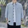 Men's Three Quarter Sleeve Casual Shirt Jacket