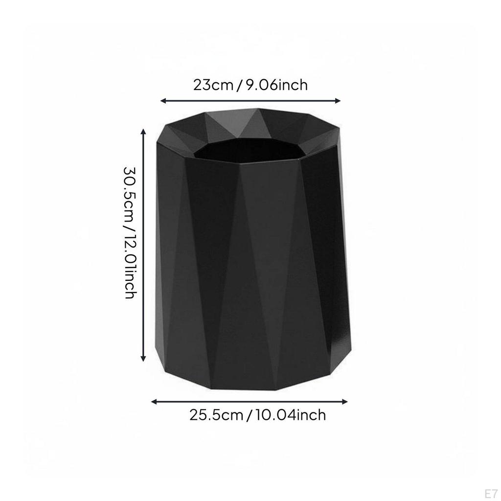 Modern Decorative Garbage Bin Nordic Design Double Layer Trash Can Large Capacity Geometric
