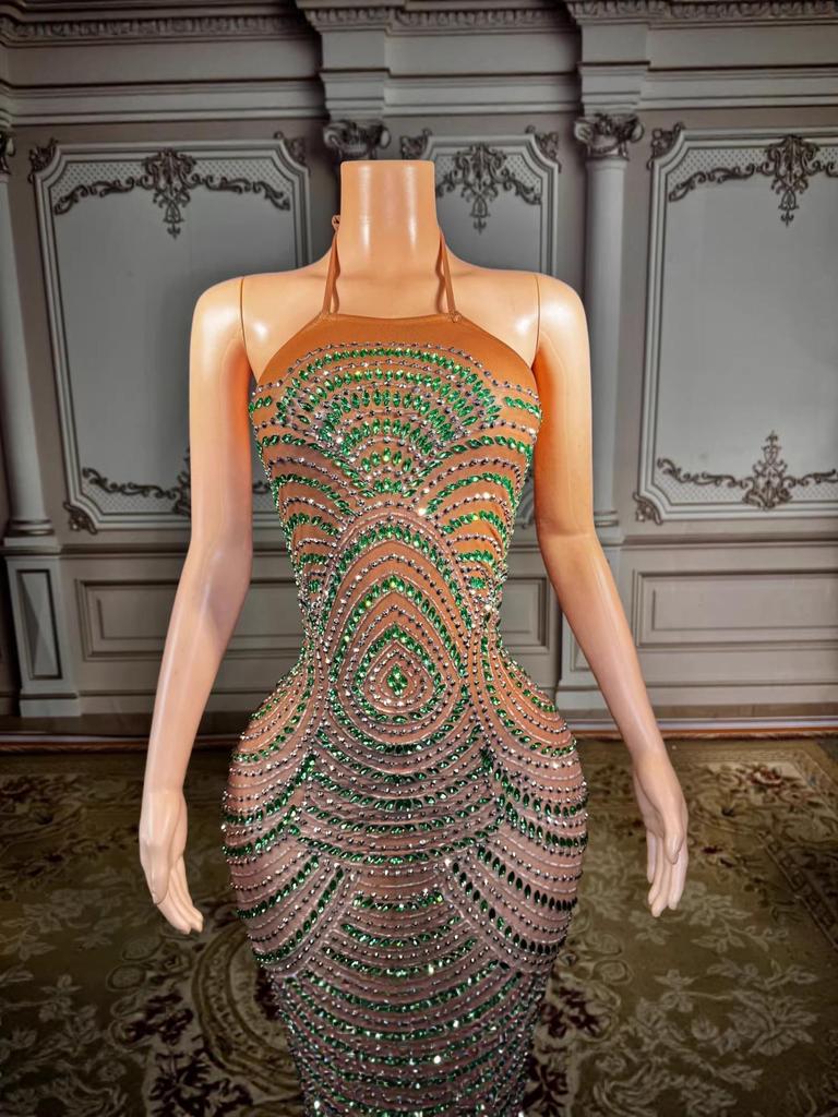Europäisches & Amerikanisches Strass Bodycon Kleid - Sexy Nachtclub, Party, Abendmode.