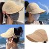 Breathable Ponytail Hat Women's Sunscreen Hat Adjustable Portable Sun Hat for Running Golf Beach