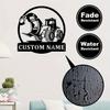 Heavy Equipment Metal Wall Art Personalized Excavator Sign Interior Ornament Festive Gift