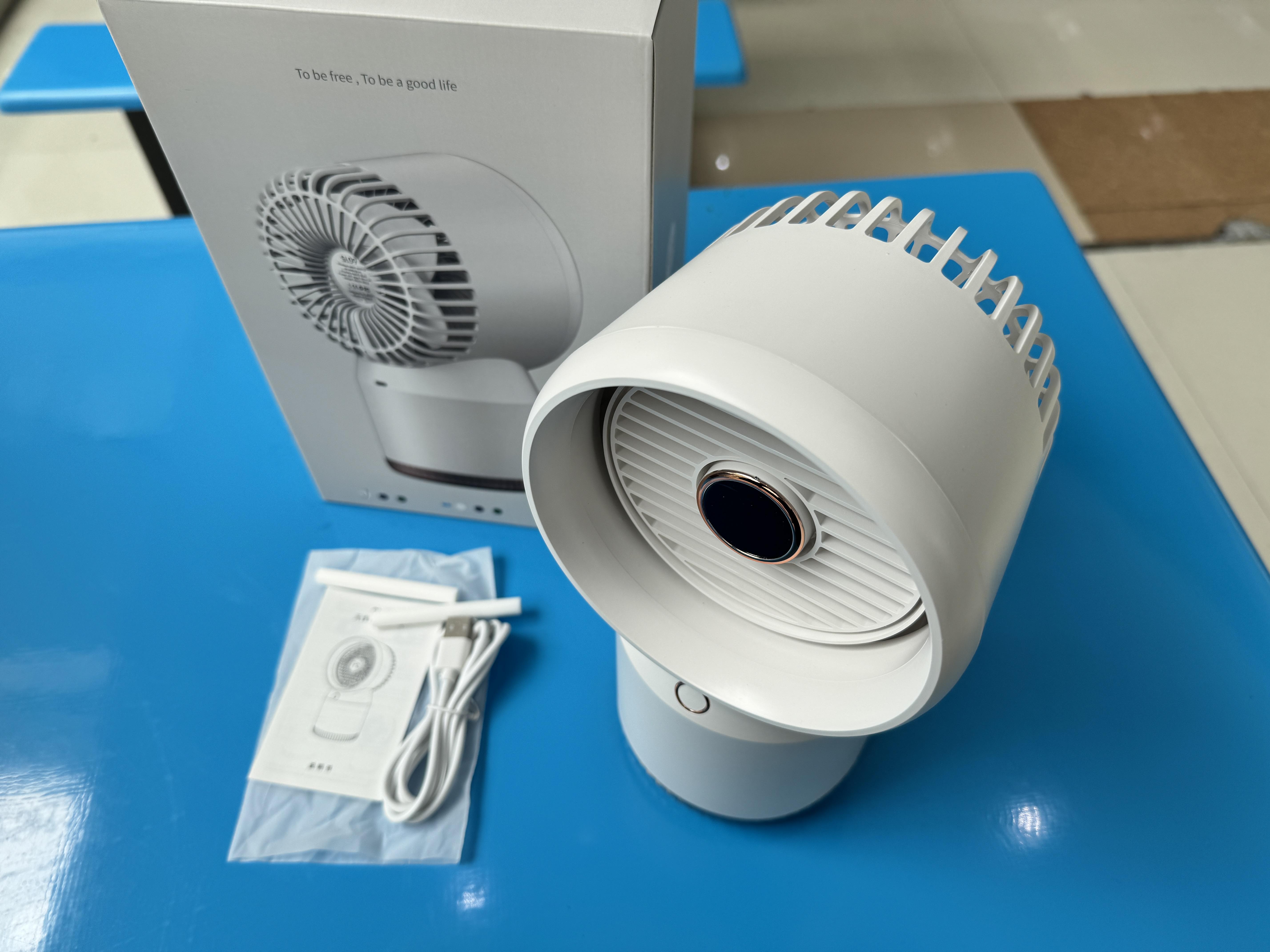 

Маленький кондиционер, Настольный холодный вентилятор для дома и офиса, Портативный увлажнитель воздуха, Испарительный охладитель воздуха, USB-вентилятор с белый