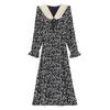 French Retro Fairy-Inspired Slim-Fit Floral Midi Dress for Women