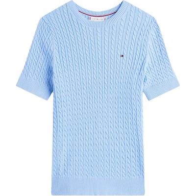 Simple Soft Comfortable Round Neck Short Sleeve Solid Color Pullover Sweater Women Sweater 76J5411-430