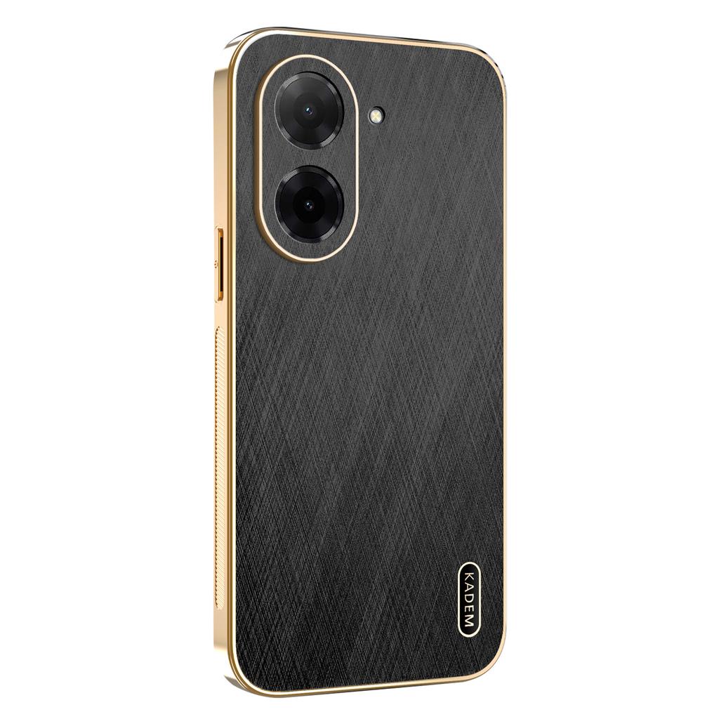 KADEM For Xiaomi Redmi A5 NFC (173.45mm) Case Electroplating Silk Texture PU+TPU Phone Back Cover