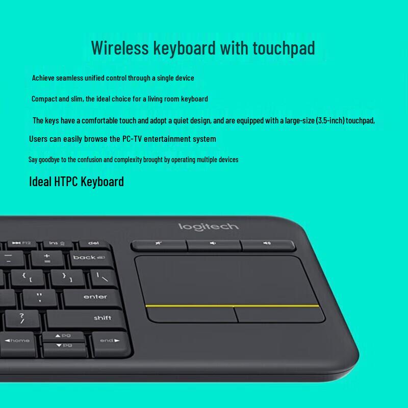 Logitech K400 Plus Wireless Touch Keyboard