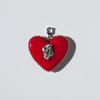 VERRYTASTE Heart Pendant Pearl Necklace - Red