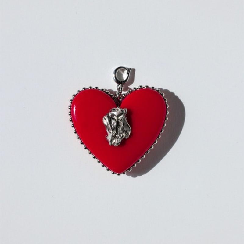 VERRYTASTE Heart Pendant Pearl Necklace - Red