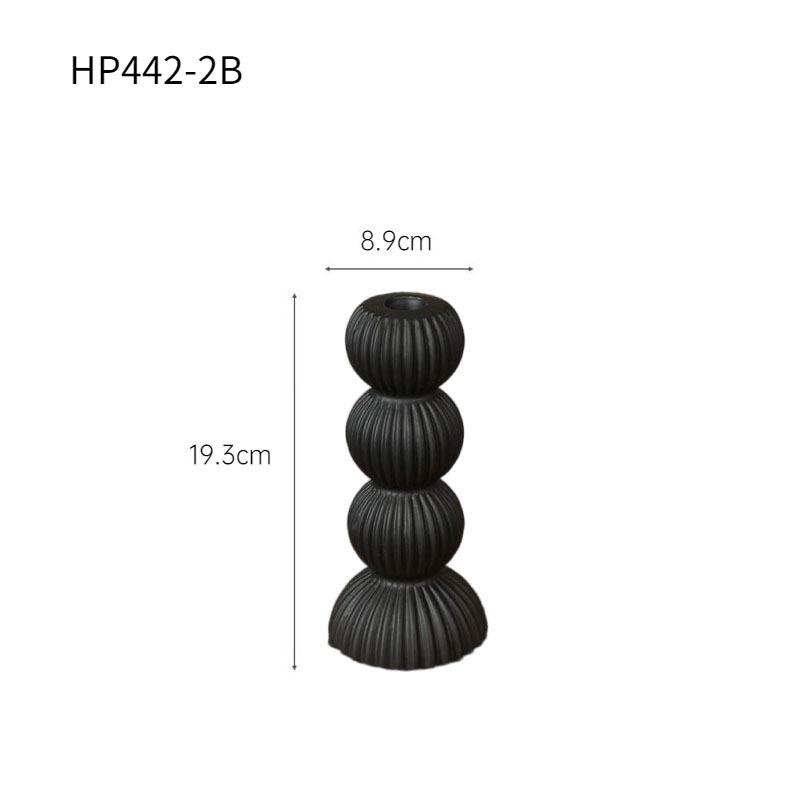 Enfeites Suporte de Vela Cerâmico Castiçal Esfera Geométrica Costura Listras Decoração de Mesa para Casa Suporte para Vela