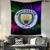 Elite MCFC SquadWall Hanging Printed Fabric Blanket Decorative Tapestries for Bedroom Living Room Home Decor