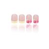 Square Press On Nail Flower Fake Nail Glues On Nail Artificial Acrylic Nail 12 Size 24pcs Stick On Nail for Women Girls