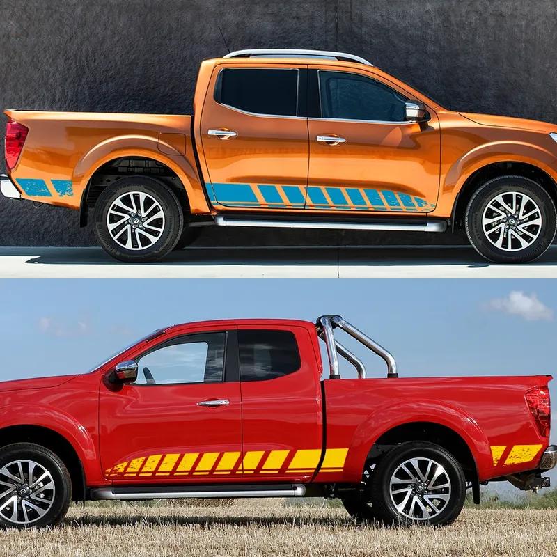 Pickup Door Side Creative Stickers For Nissan Navara Truck Graphic Stripe Styling Decor Decals Car Vinyl Cover Auto Accessories