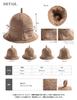 Sauna Hat Plain Simple Towel Fabric Pile Sauna Cap with Pocket Sauna Goods Washable Outdoor [Loo&c] Women's Men's [L-Orange]