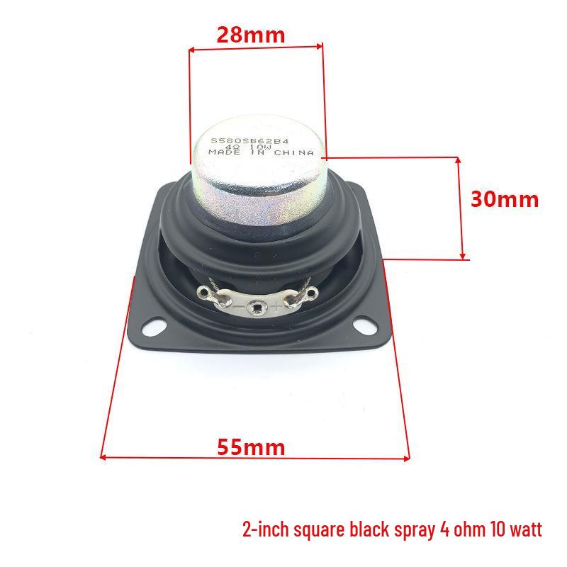S Brand 2-дюймовий квадратний повнодіапазонний високопотужний низькочастотний динамік 8 Ом 20 Вт з довгохідною звуковою котушкою
