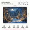 1Pc Winter Night Snow Warm Lights Tapestry Wall Hanging, Decorative Fabric Poster for Bedroom, Living Room, Dorm & Home Decor