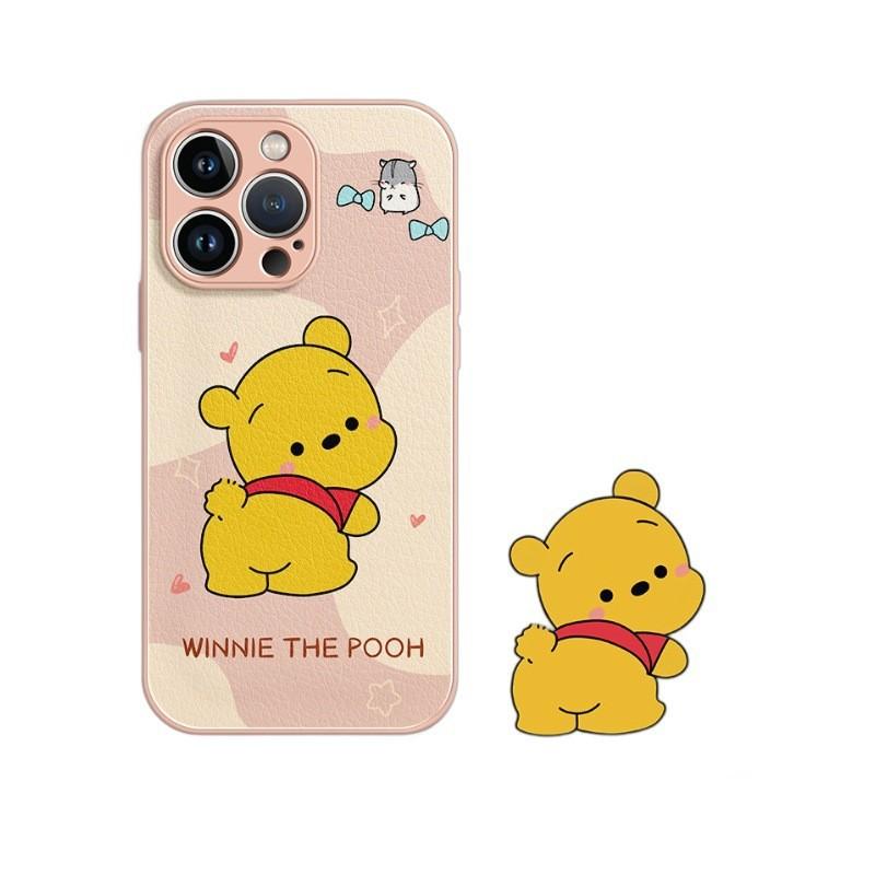 Applicable To iPhone11promax Mobile Phone Case 11 Apple 11 New 11 Lambskin Xs Winnie the Pooh 11pro Can Be