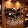 Wall Mounted Wine Rack Double-layer Iron Wine Shelf Bottle Display Storage Rack For Living Rooms Dining Rooms Bars Wine Cellars